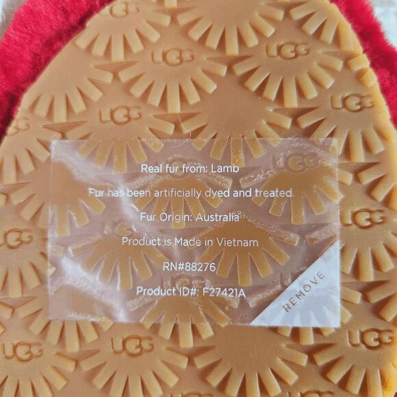 UGG Super Fluff Genuine Shearling Slingback Slipper NEW - Picture 5 of 5